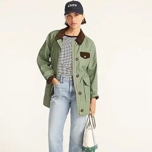 J. Crew Classic Field Barn Jacket Olive Green Women’s XS NWT